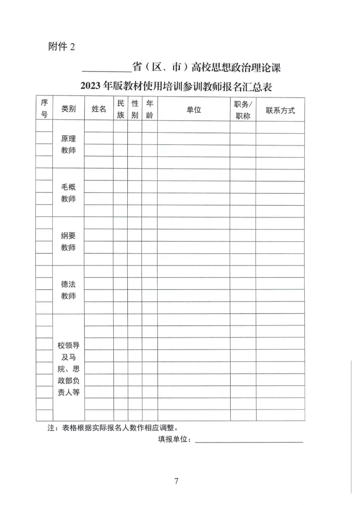 關(guān)于做好高校思想政治理論課2023年版 教材使用培訓(xùn)的通知